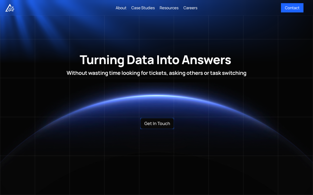 AlpinEdge website — Turning Data Into Answers